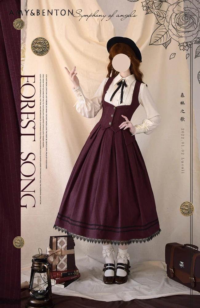 رشيقة خمر المحكمة نمط توتو تنورة حلوة لطيف عالية الخصر التخسيس ألف خط التنانير النساء اليومية الأساسية لوليتا منتصف طول تنورة #3