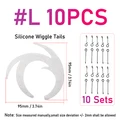 10pcs silvery L
