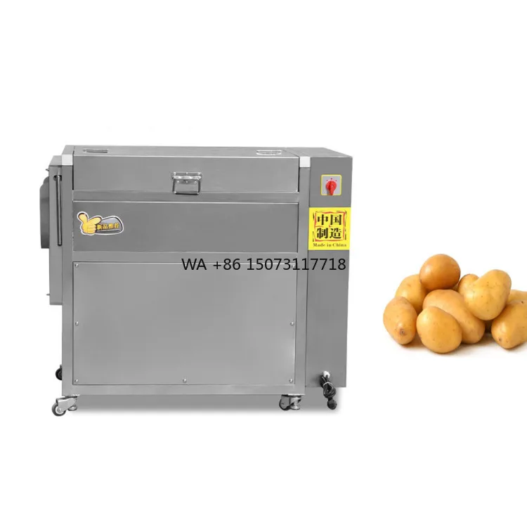 Máquina de limpieza y lavado de patatas industriales, pelado/cepillo, lavadora de patatas dulces