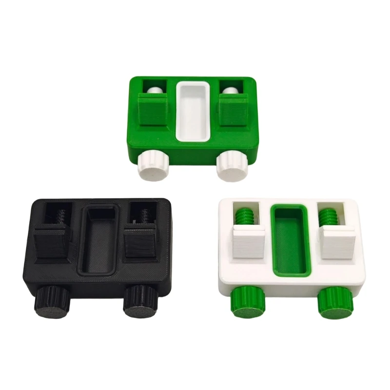 Cable Soldering Fixture Clip with Two Clamping Stations for Positioning Headphone, Data, and Small Power Cable Ends W8KE