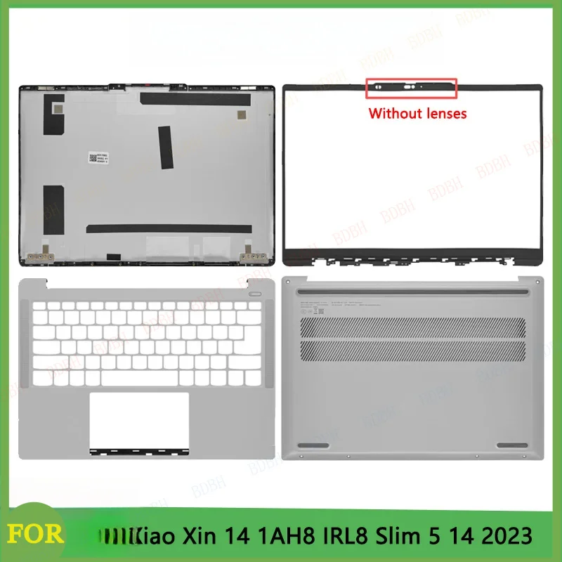 New For Xiaoxin 14 IAH8 IRL8 ABR8 Slim 5 14 2023 Laptop Screen Back Cover Front Bezel Palmrest Upper Bottom Case Sliver