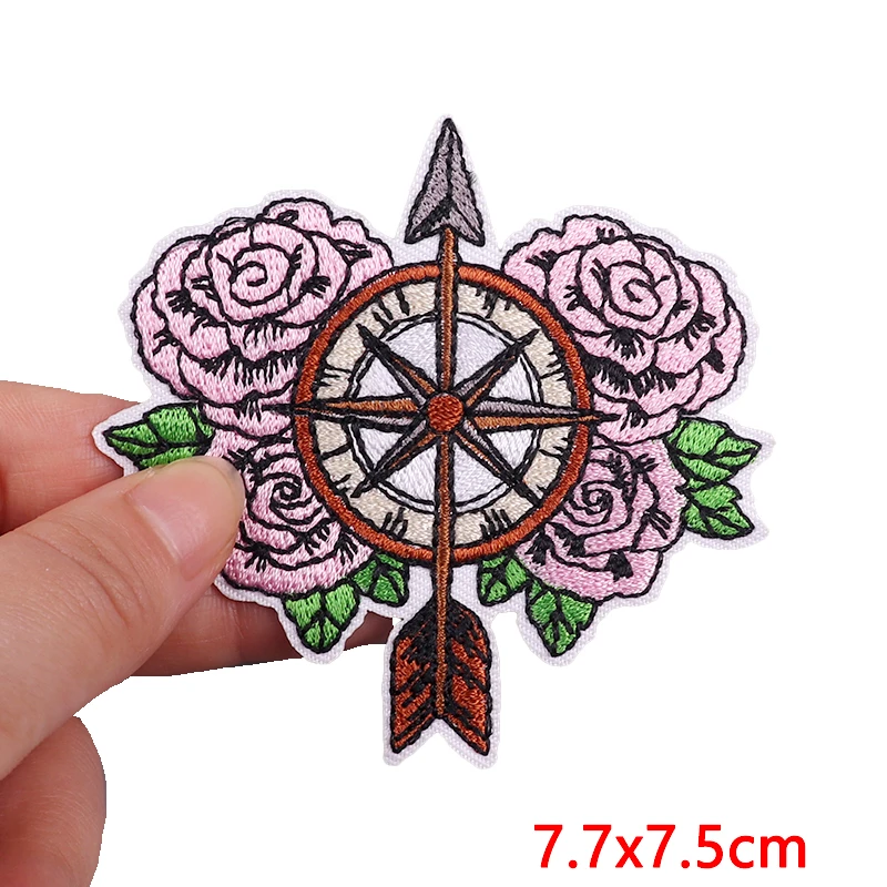 Outdoor Adventure Waves Embroidered Patch Camera Tape Patch Iron On Patches For Clothing thermoadhesive Patches On Clothes Badge