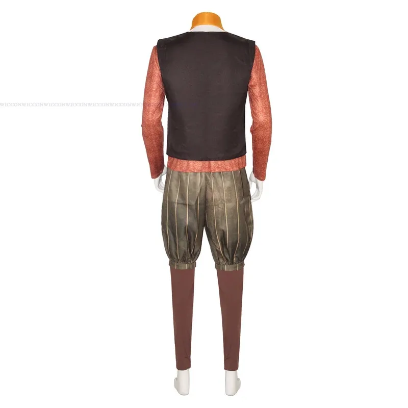 Sisi 2233 Forver بعد قزم Rumpelstiltskin زي شعر مستعار أزياء الهالوين التأثيرية للحفلات للبالغين والأطفال بدلة أنيمي فيلم Rol