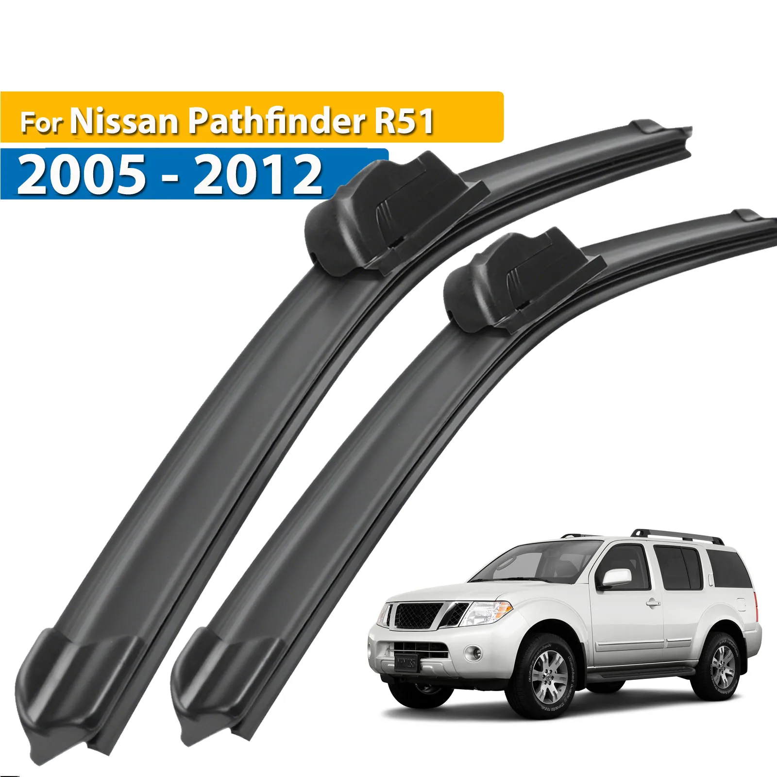 

Erick's Wiper LHD Front Wiper Blades For Nissan Pathfinder R51 2005 - 2012 Windshield Windscreen Window Car Rain Brushes 24"+18"