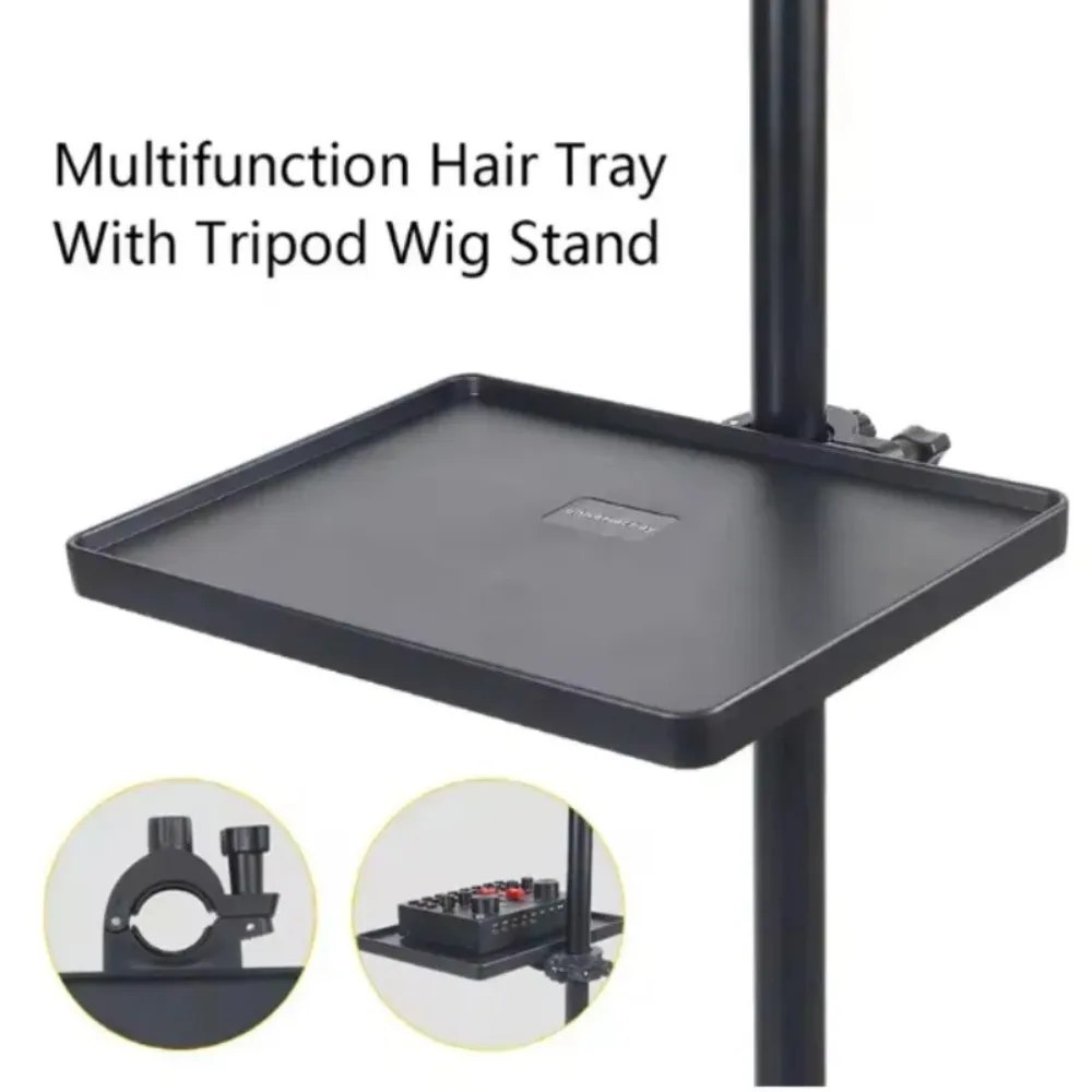 2026 Hair Tray for Tripod Wig Stand - Organizer for Crochet Hair Clips Scissors Comb Cards Convenient Hair Wig Tooling