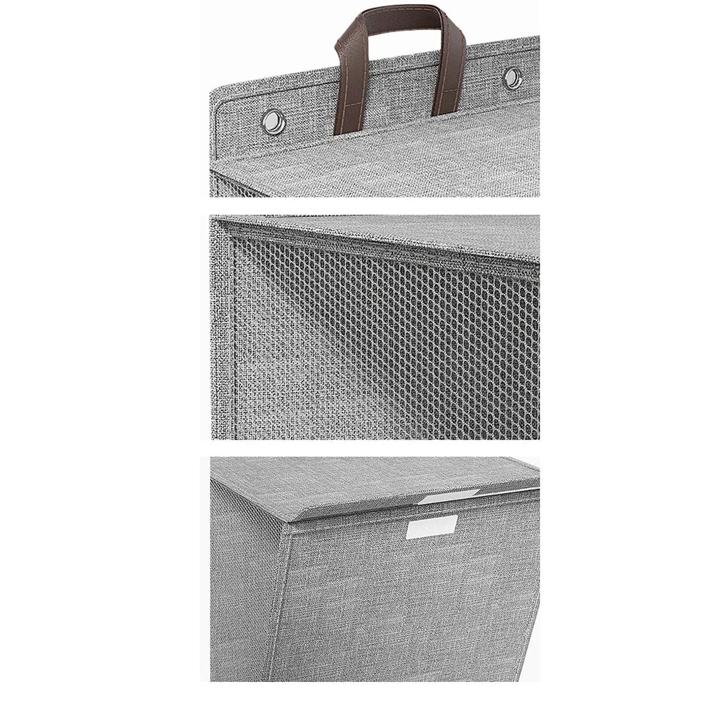 

Easy To Carry Wall Mounted Laundry Basket Laundry Storage Organizer Sturdy Structure Waterproof Coating Compact Size