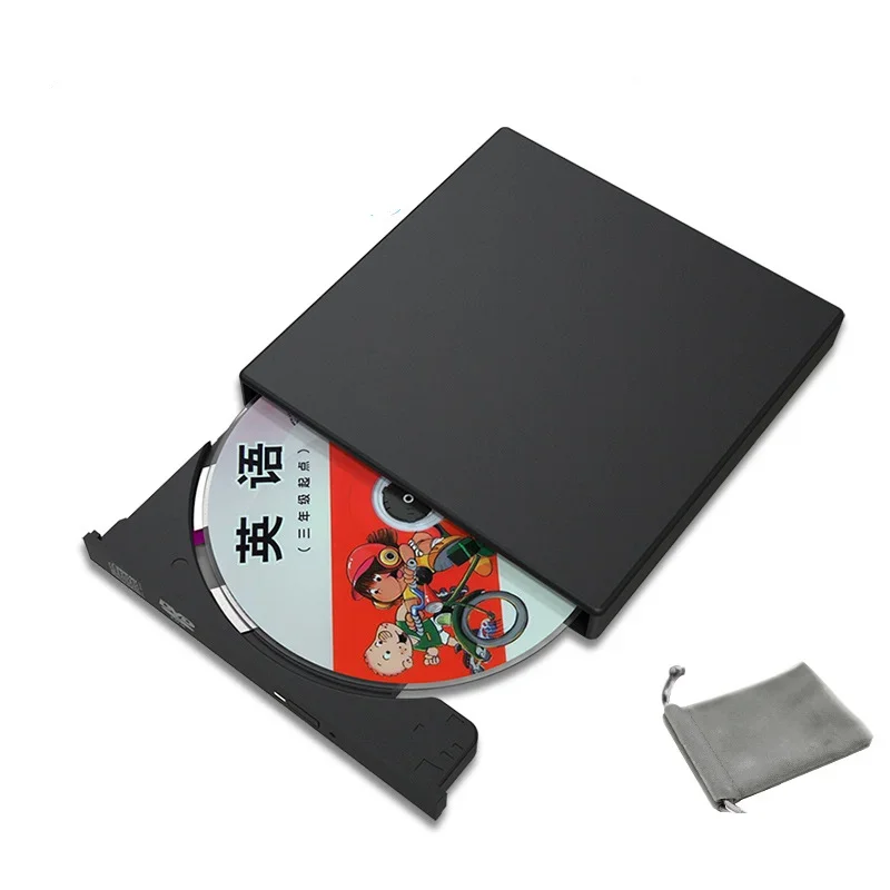 Внешний оптический привод USB 3.0 для компакт-дисков/DVD, проигрыватель компакт-дисков/DVD, записывающее устройство DVD с портами USB 3.0, устройство чтения карт для ноутбука ПК
