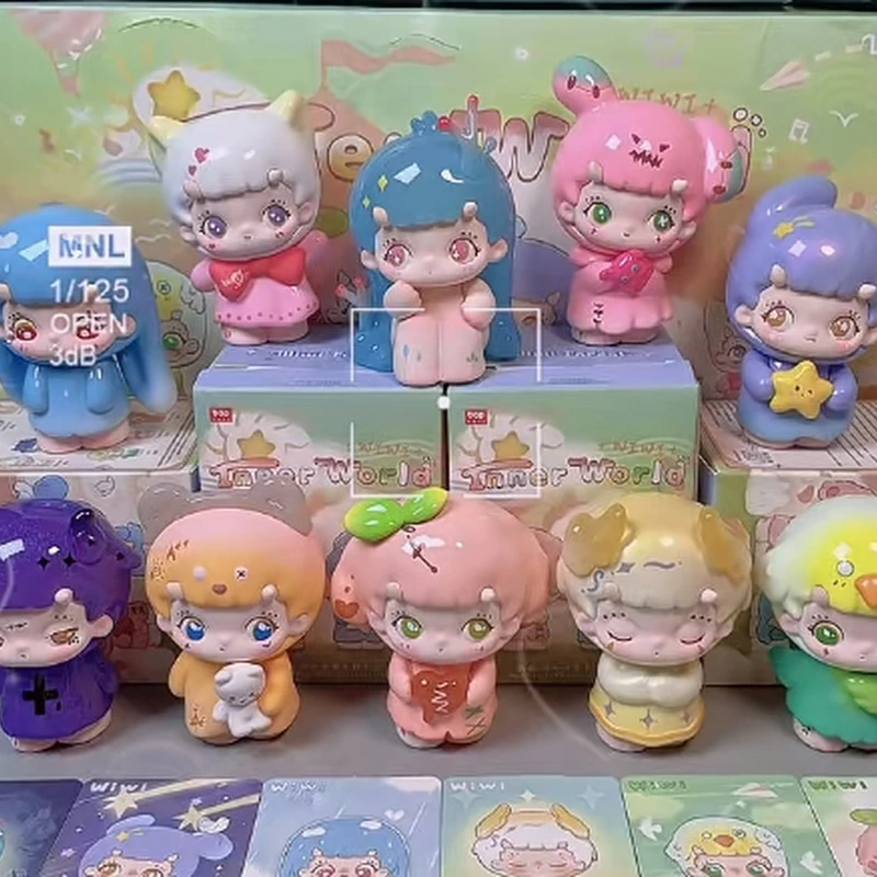 

Подлинная серия Weiwei Inner World, слепая коробка, милая мультяшная фигурка, детское украшение для рабочего стола, модная игрушка, подарок на день рождения