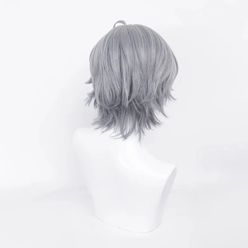 Zeroscape Zero Male Lead Zhe Cosplay Wig Rope Zhe Cosplay Prop Gray Hair Fluffy Wig