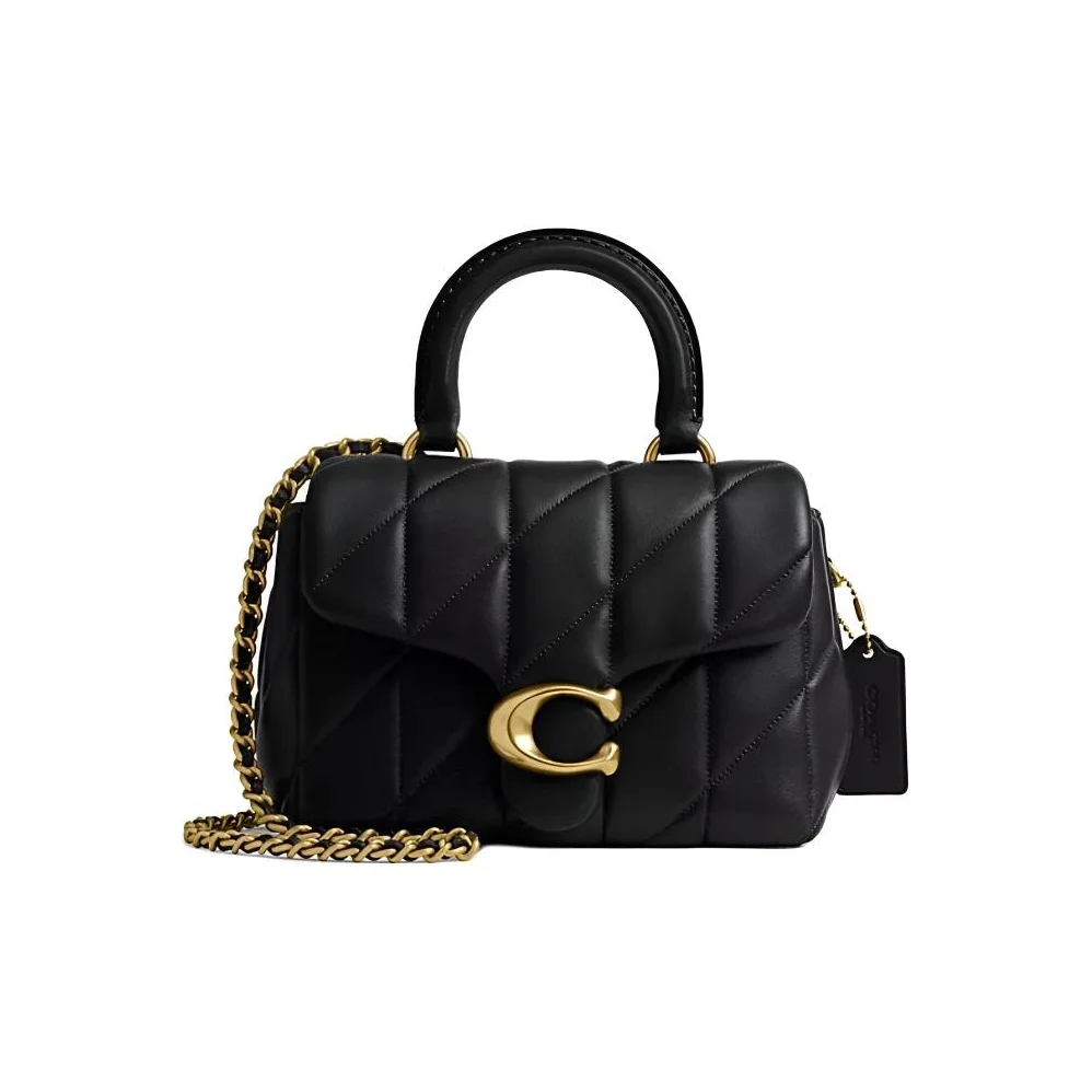 COACH Tabby Sheepskin One Shoulder Handbag Small Women's Black CCC12-B4BK