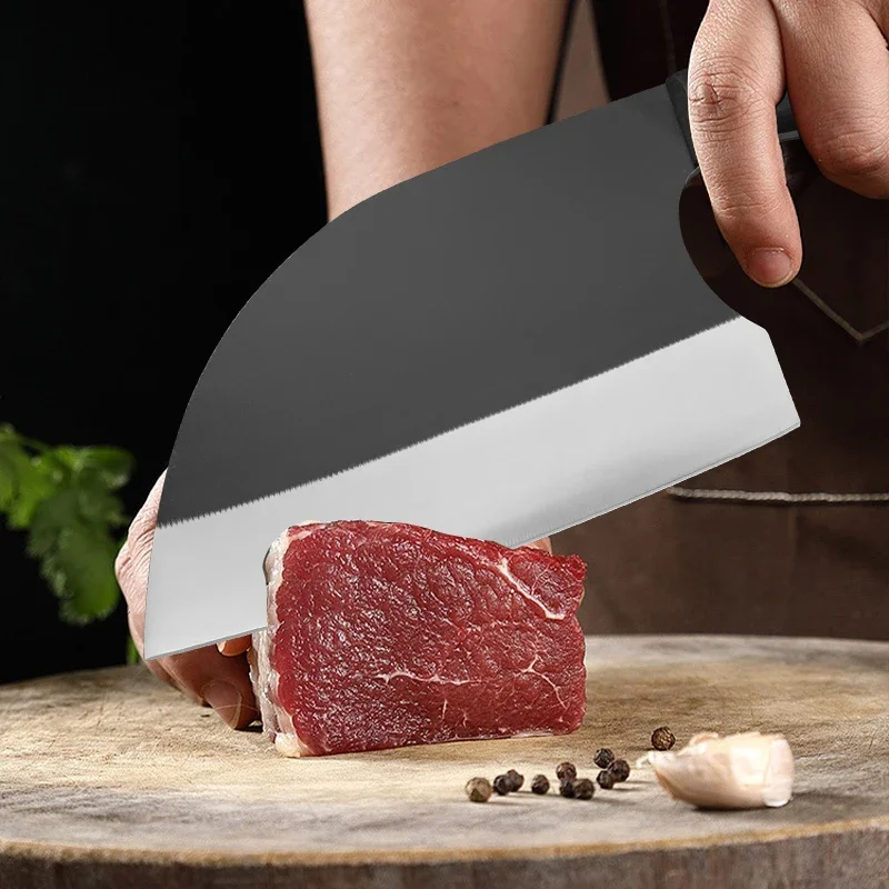 Kitchen Knives Slicing Meat Fruit Fish Meat Vegetables Butcher Knife Hand Forged Blade Wooden Handle Chef Cooking Cleaver Knives