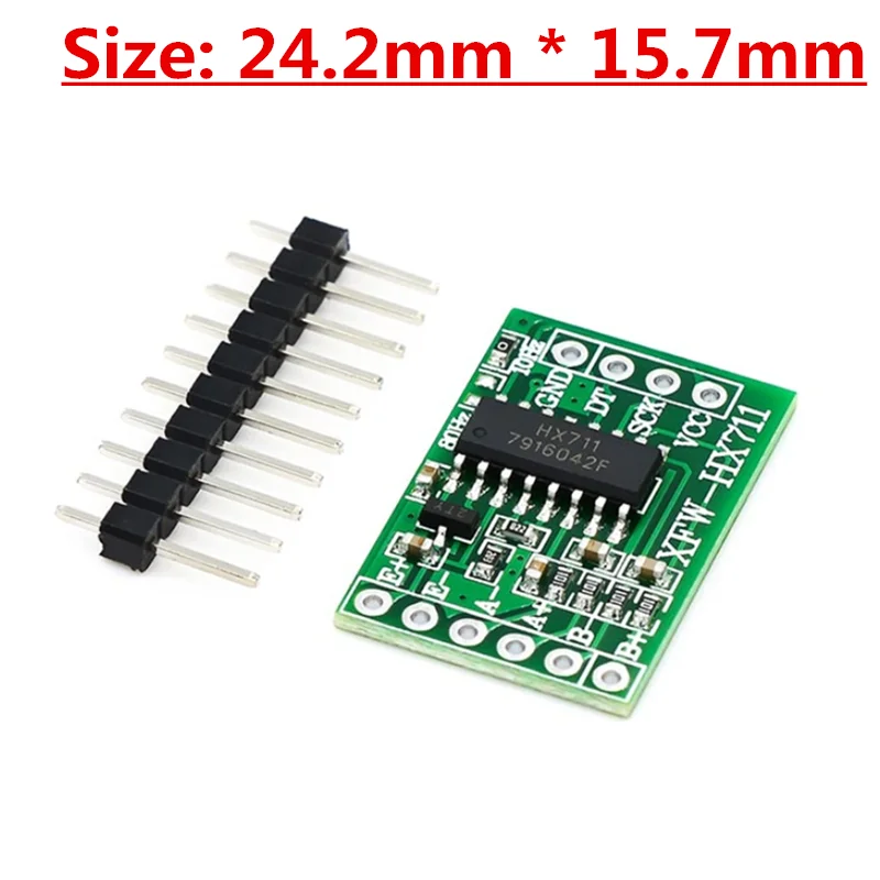 Dual-channel HX711 Weighing Pressure Sensor 24-bit Precision A/D Module