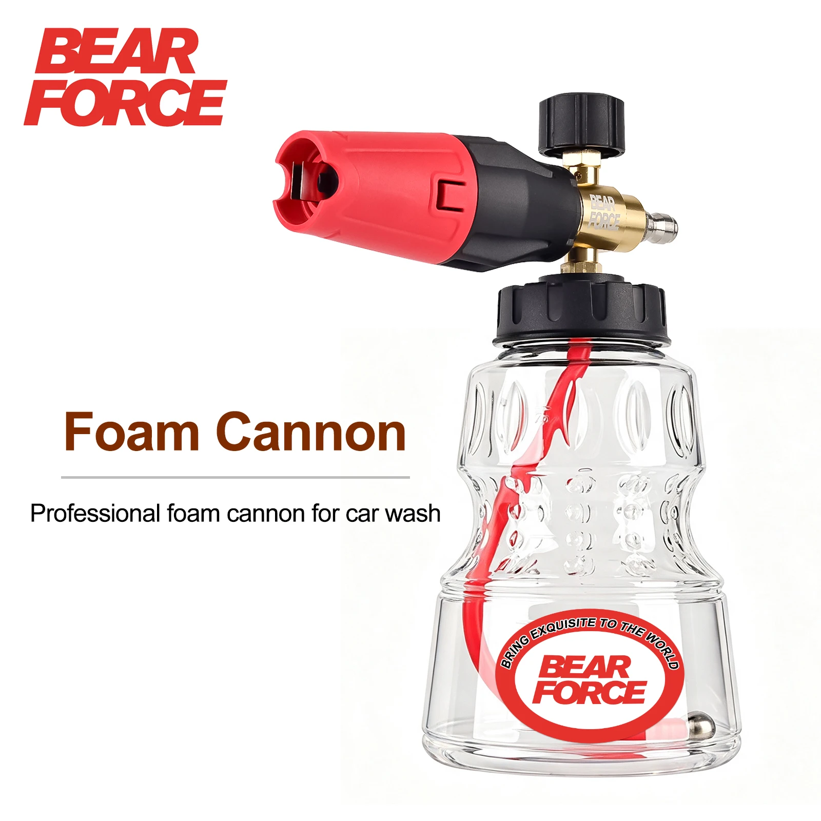 Foam Cannon Car Wash - Pressure Washer Foam Cannon 1L, 360°Adjustable
