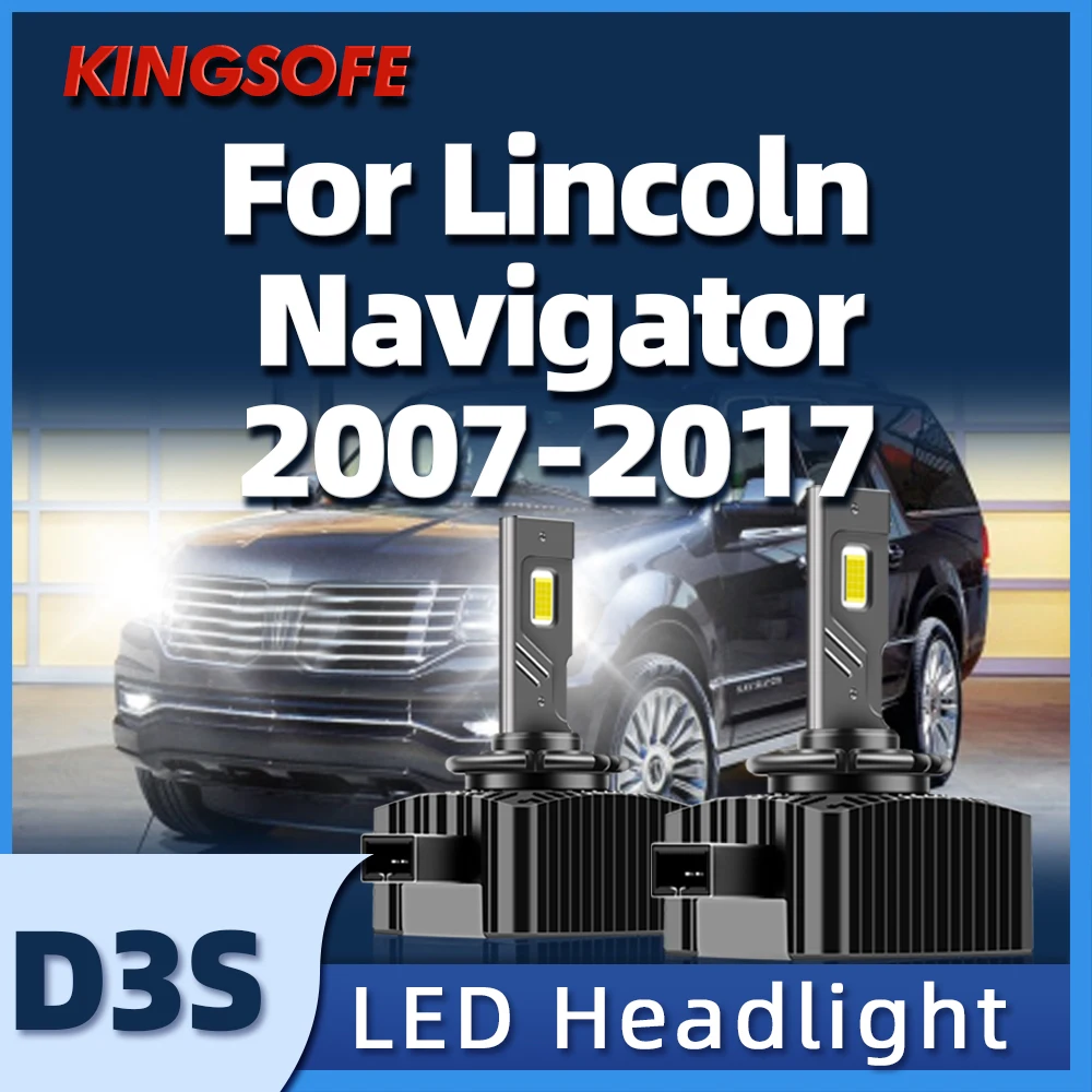 

Led Headlight D3S Xenon HID Car Light 30000LM 6000K For Lincoln Navigator 2007 2008 2009 2010 2011 2012 2013 2014 2015 2016 2017