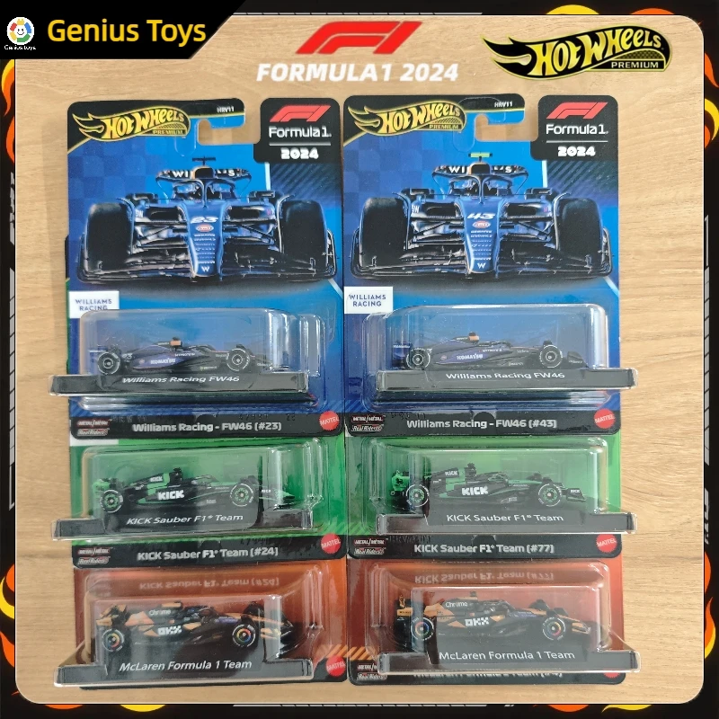 hot-wheels-premium-1-64-modellino-di-auto-da-corsa-formula-f1-fw46-mclaren-sauber-williams-veicolo-della-squadra-giocattolo-in-lega-da-collezione