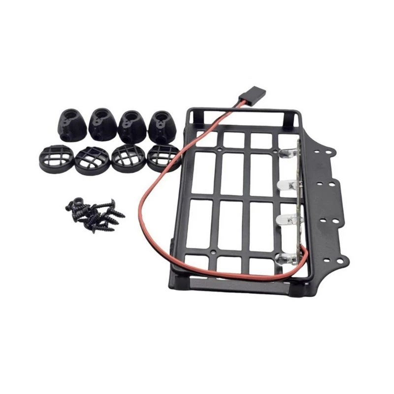 Luggage Carriers Meatl Roof Rack Luggage Rack for Remote Control Car Decoration Modified Kits for 1/12 MN82 Crawler Car