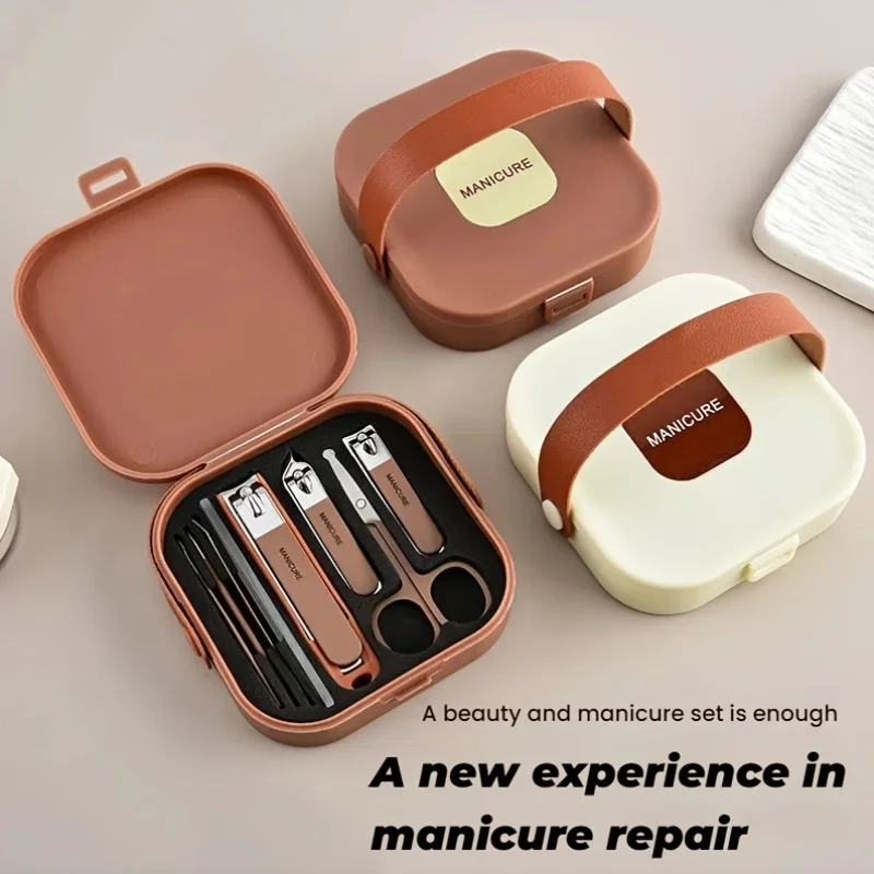 

Маникюрный набор с кусачками для ногтей из нержавеющей стали, пилочкой для ногтей и инструментами для ухода, косметическим набором для ухода за мужчинами и женщинами