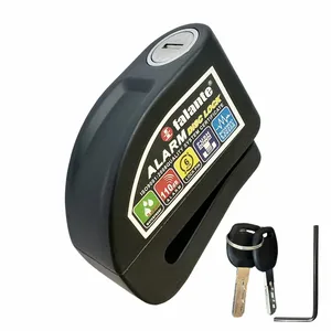 Anti-Theft Disk Lock for Motorcycle and Bicycle, Alarm Safety Padlock Protection, Anti-Theft Reminder Rope, Lock Bracket, Waterproof Main Motor Motorcycle Sales - №2