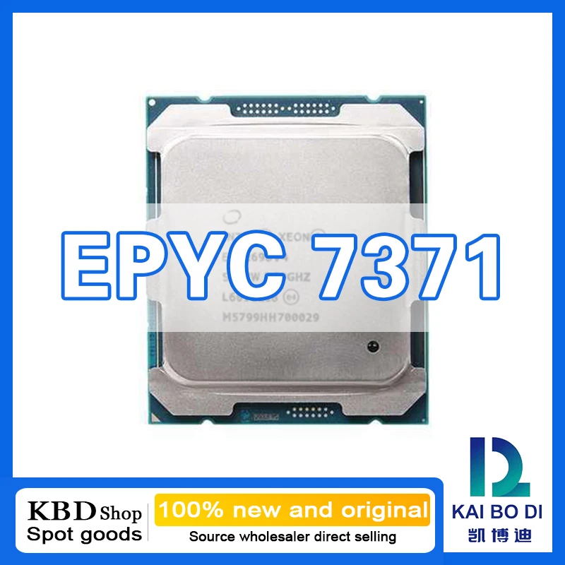 EPYC 7371 CPU 16 Cores 32 Threads 3.10GHz 100% NEW and ORIGINAL CPU Central Processor Unit