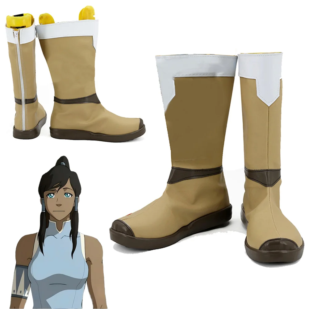 

Fantasia Last Airbender of Avatar Korra Shoes Cosplay Boots Cartoon Disfraz Costume Accessories Women Halloween Carnival Props