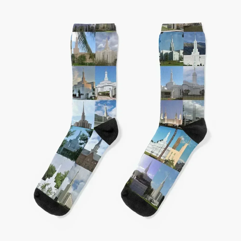 

Mormon Temples Socks snow loose hiphop Socks Women's Men's