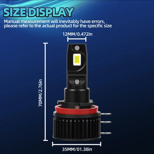 Imagen 2 del producto Bombillas LED de piezas H15 para coche, luz de circulación diurna Canbus, Chip CSP, para Audi, Ford, BMW, mercedes-benz, Land Rover, Geely, 2 uds.