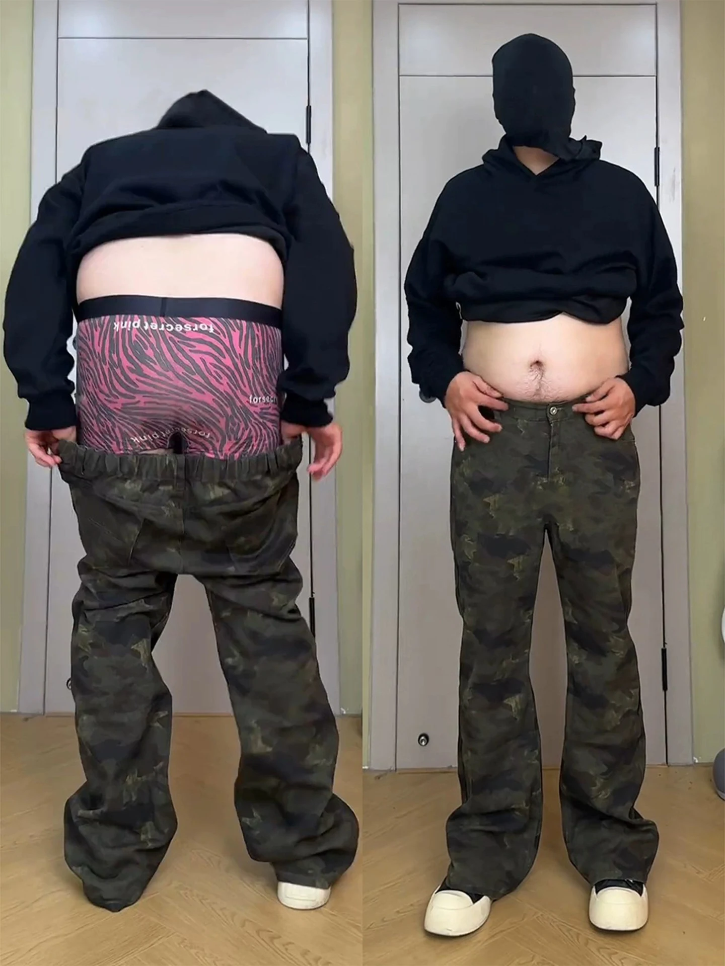 

Камуфляжные джинсы-скинни для мужчин больших размеров: скрывают недостатки, стройнят, расклешенные штанины, повседневные, дышащие, износостойкие