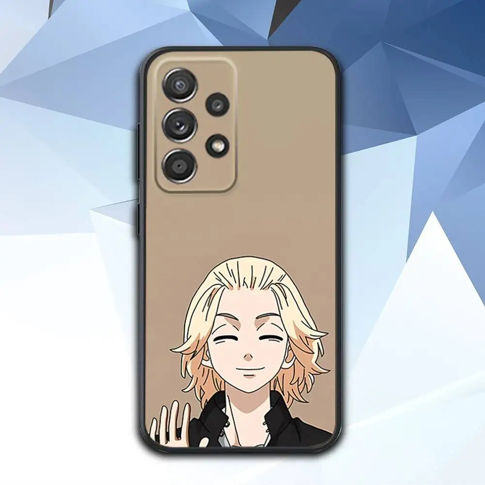 T-Tokyo Cool Revengers coque de téléphone pour Samsung S 25,24,23,22,30,21,10,9,Ultra,Plus,Lite,FE,4,5 G coque noire souple