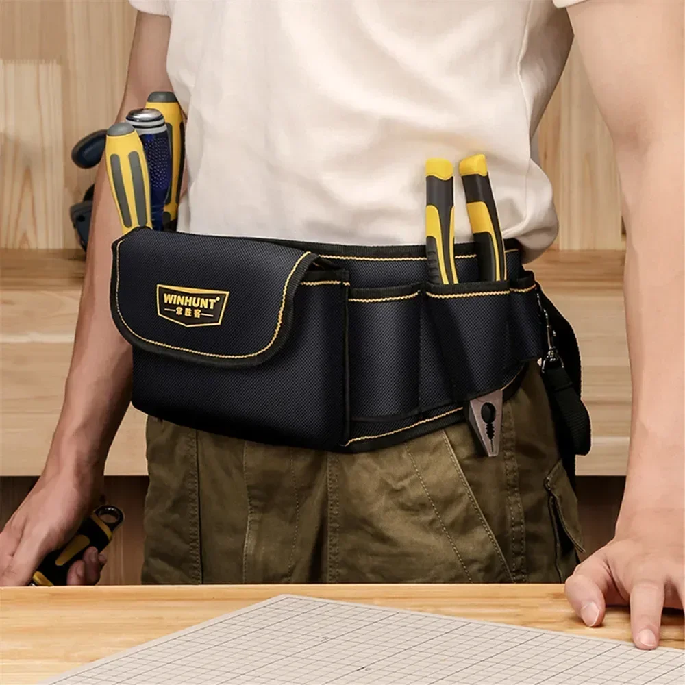 Upgrade Multi-function Tool Pocket Repair Thickened Canvas Tool Bag For Electrician Carpenter Hardware Storage Organizer Pouch