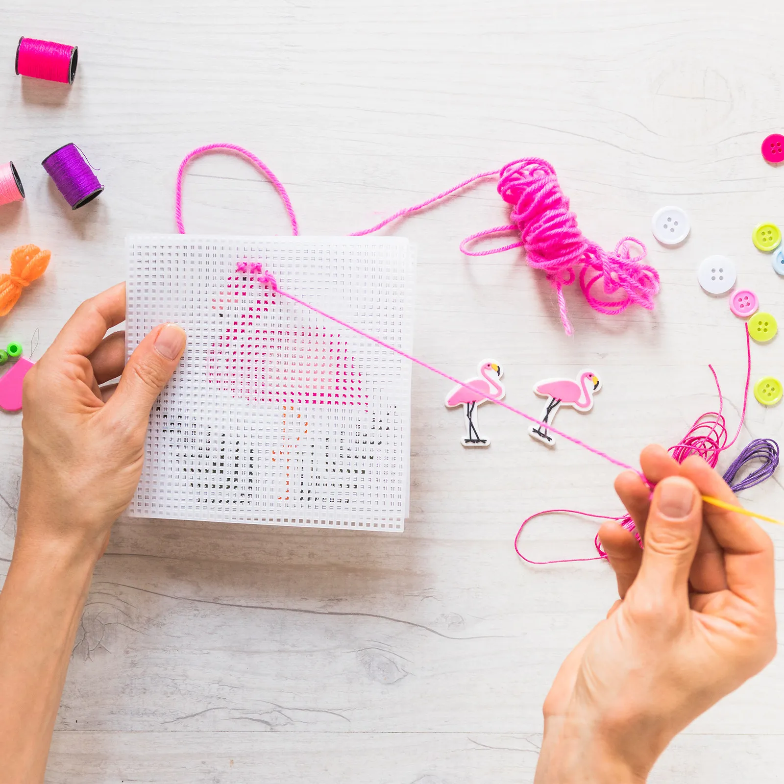 12Pcs White Plastic…