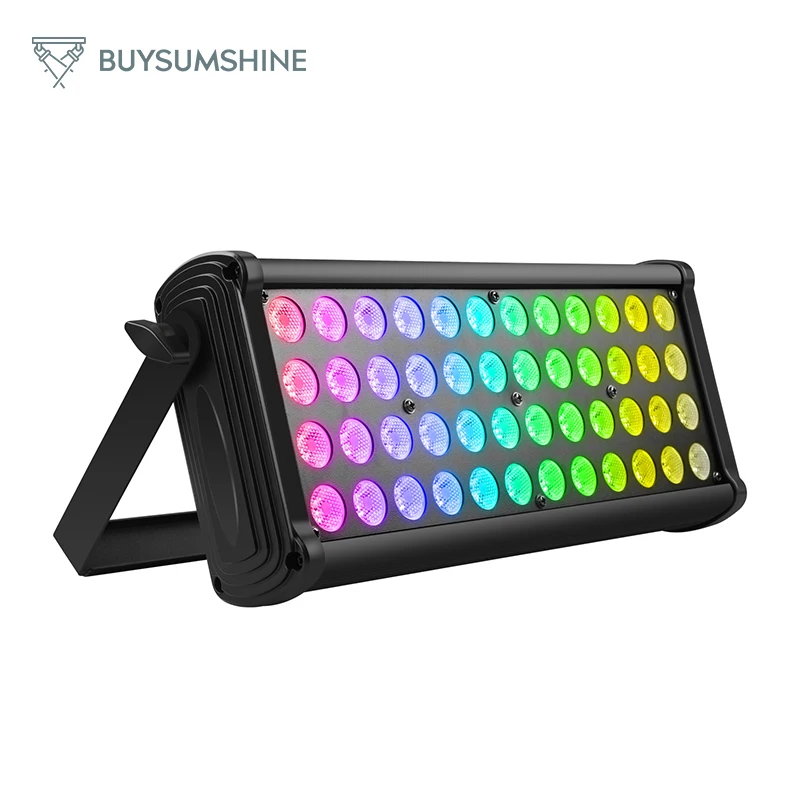 Buysumshine 80W Wash Wall Light 48PCS LED Color Mixing Rainbow Effect Stage Light Effect Projector Outdoor Building Wall Light