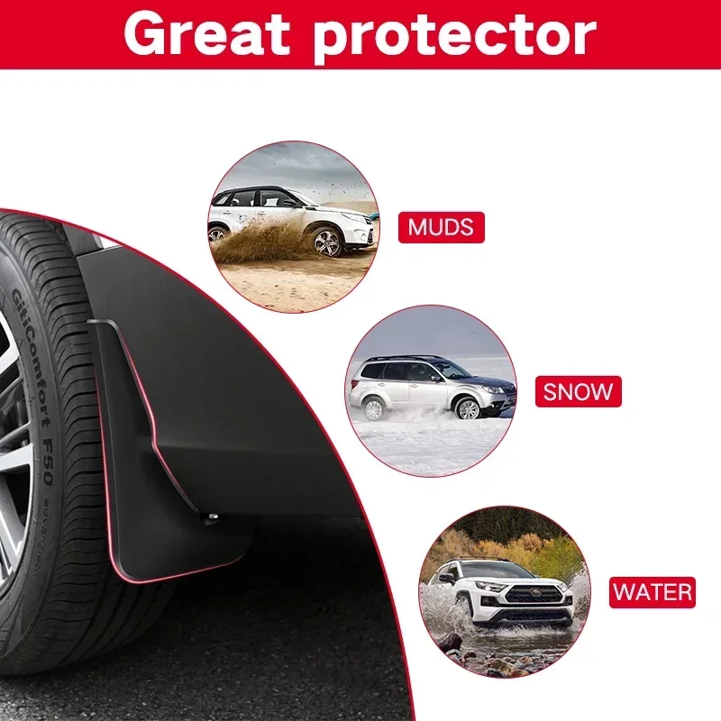 Splash Guards Mud Flaps Mudguards For Lexus RX 350 350H 500H Sport 2023 Front Rear Wheels Fender Car Accessories 4Pcs MudFlaps