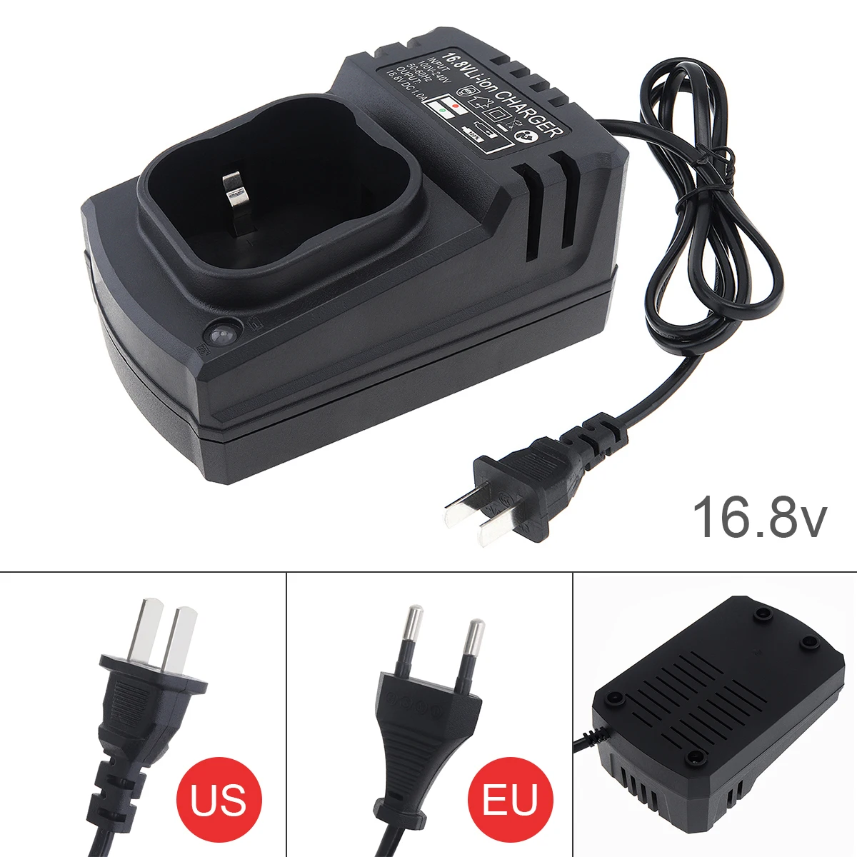 Portable Multifunction 16.8V Li-ion Rechargeable Charger Support 110-220V Power Source for Lithium Drill / Electrical Wrench