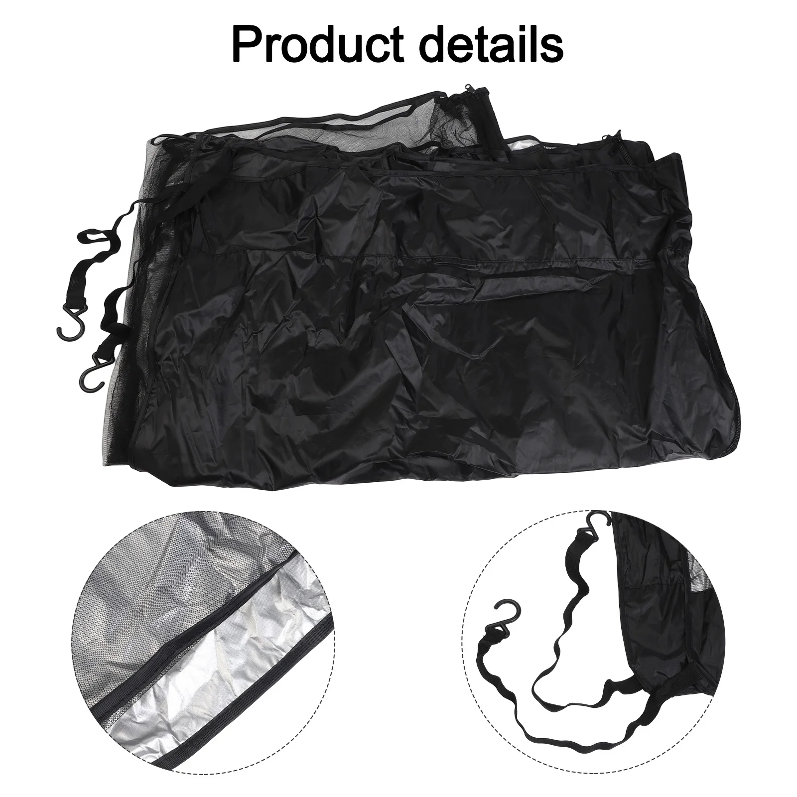 Side Sliding Door Sunshade Net with Magnetic Closure Compatible with For Ford Transit Custom For T5 Outdoor Camping Vehicle