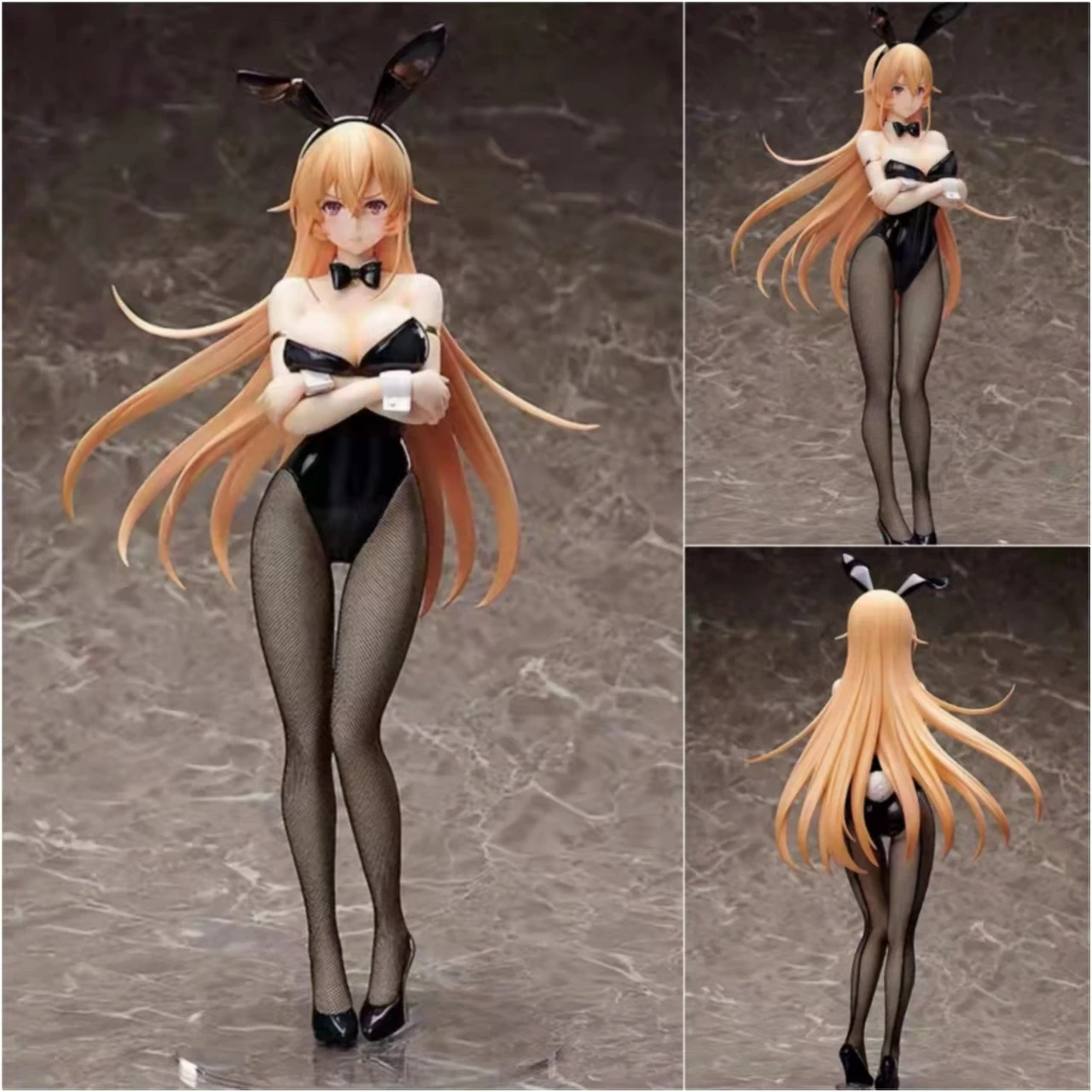 

100% Original:Food Wars!Shokugeki no Soma 45.5cm Nakiri erina Bunny Girl 1/4 PVC Figure Anime Model Toys Collection Doll Gift