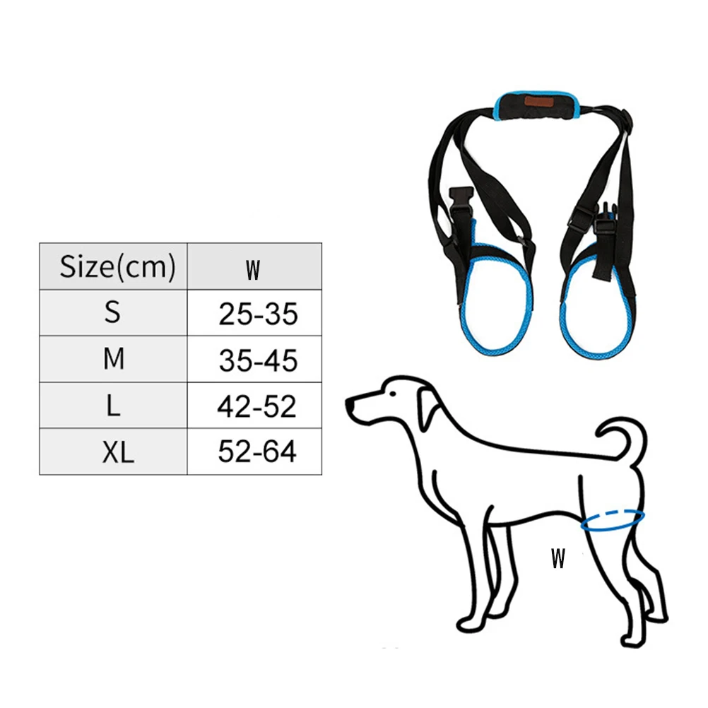 

s Dog Auxiliary Belt for Elderly Weakness Support Walking Climbing Stairs Supplies Pet Back Injured Dogs Arthritis Myelopathy