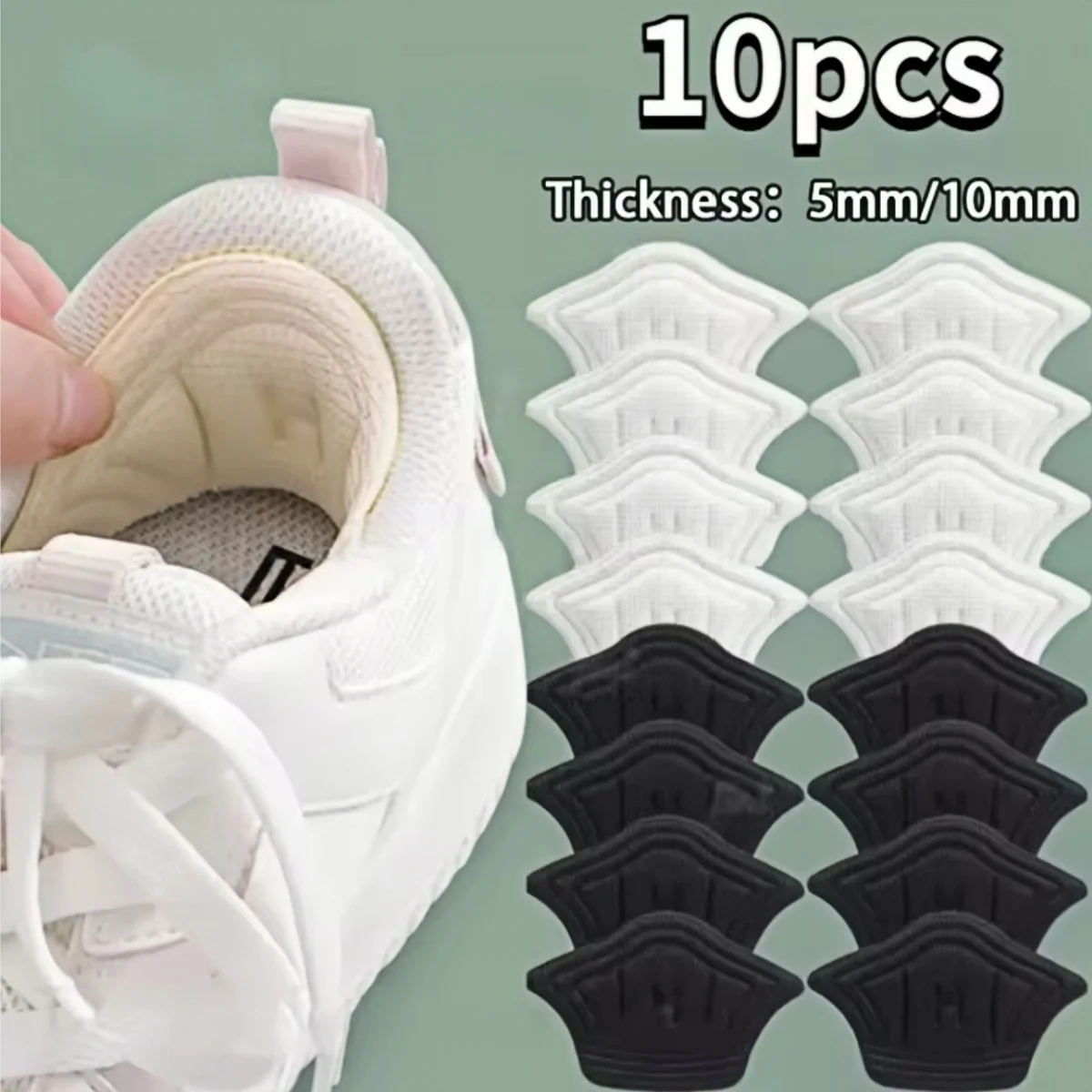 

5Pairs Insoles For Shoes Patch Heel Pads For Sport Shoes Adjustable Size Feet Pad Insole Heel Protector Back Sticker Shoe Pad