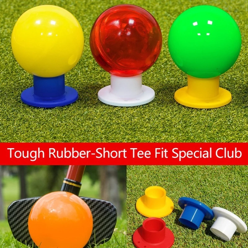 PGM Golf Park Ball Tees 2/4pcs Stable Rubber Golf Tee Non-Slip Durable Base for Park Golf Driving Range Indoor Outdoor Practice