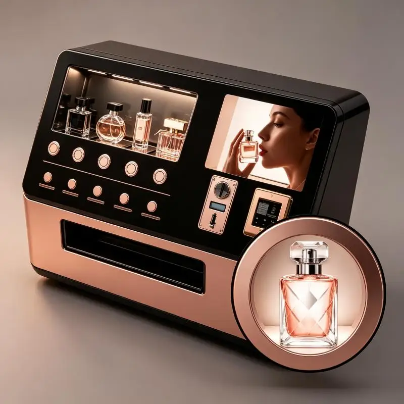 Heavy Duty Perfume Vending Machine Multi Payment Options Touch Screen Large Capacity For High Flow Public Places