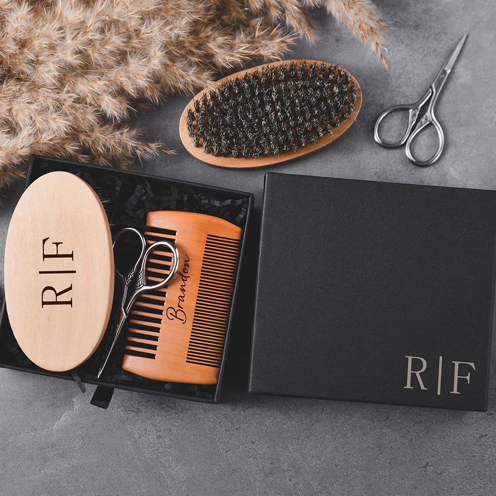 Personalisiertes Bartpflege-Se – Mens Grooming Kit For Wedding Bewertung und Preis