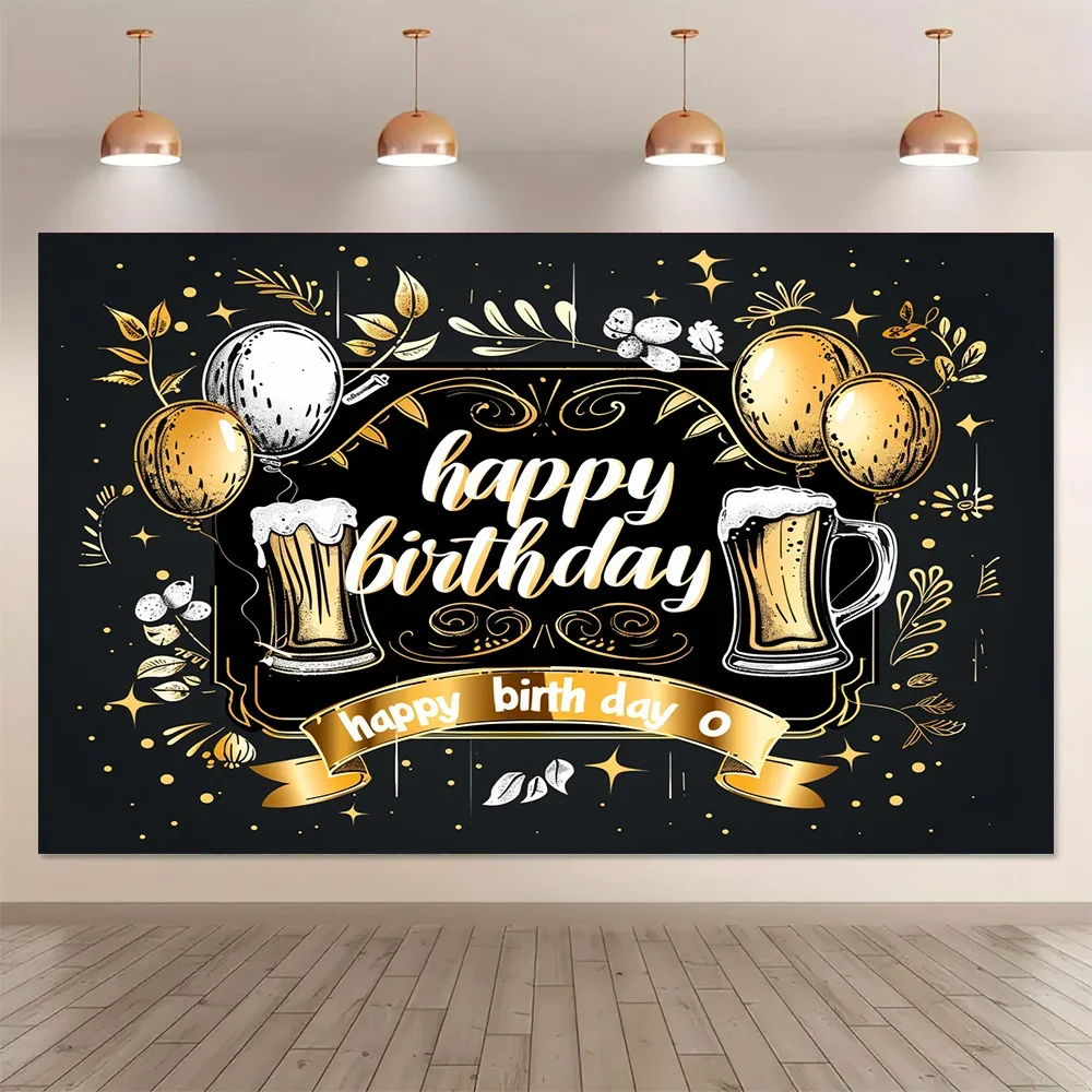 Alles Gute zum Geburtstag Hintergrund perfekt für Bier Party Banner Dekorationen, Fotos tände und Familien feier veranstaltungs orte