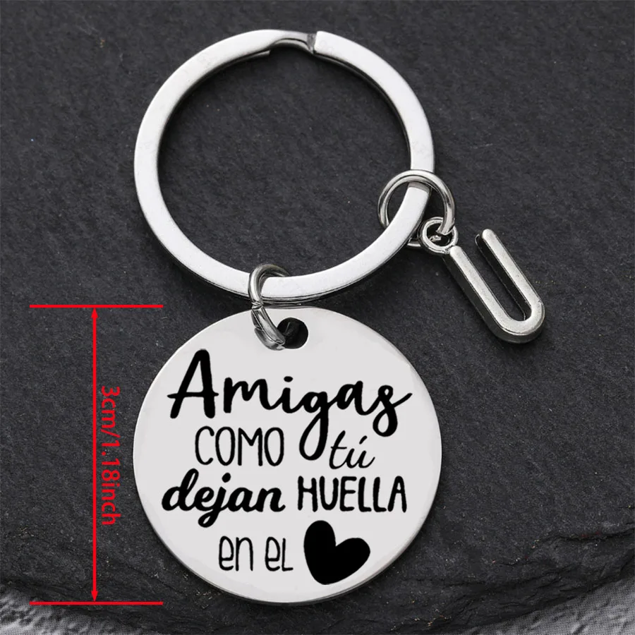 سلسلة مفاتيح من الفولاذ المقاوم للصدأ - هدية مثالية للأخوات والأفضل الأصدقاء | مثالية لأعياد الميلاد والتخرج وعيد الميلاد #2