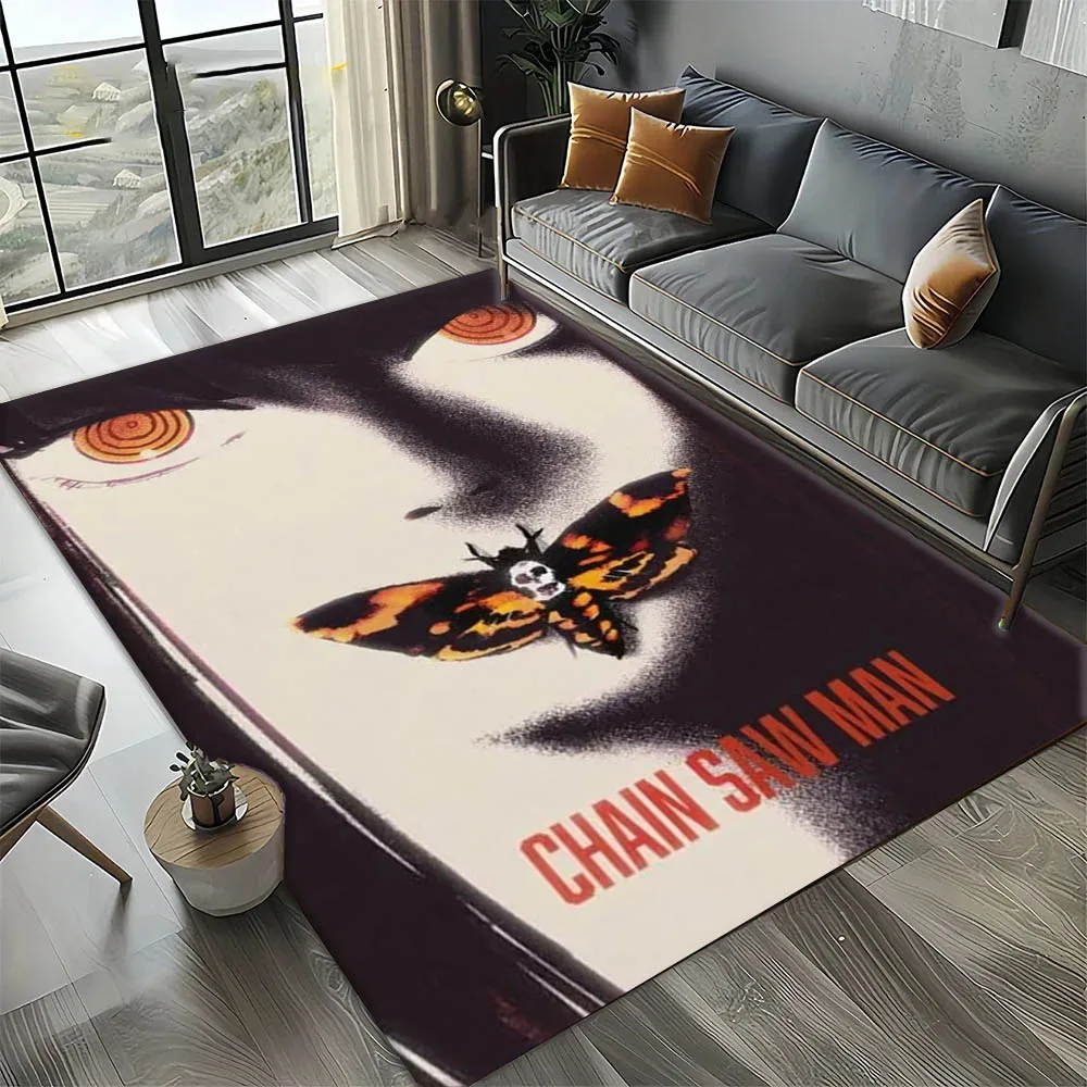 C-Chainsaw Man M-Makima Popular Anime 3D Print Carpet Rug Art for Room Decor Home Bedroom Gifts Fans Area Rug Non-slip Floor Mat