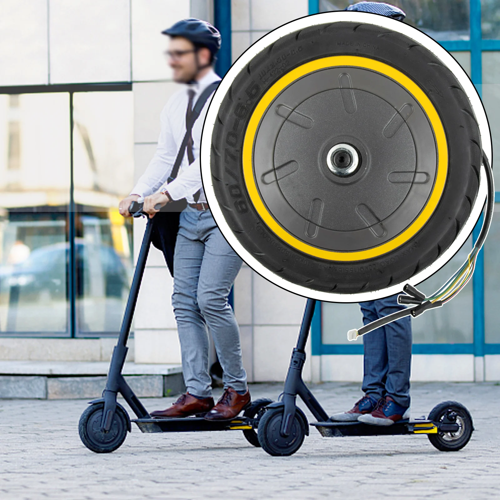 

Wheel 1PCS Motor Engine 4kg For-Ninebot Max G30 Parts Accessories Rubber Metal 25*25*16.5cm E-bike Electric Scooter