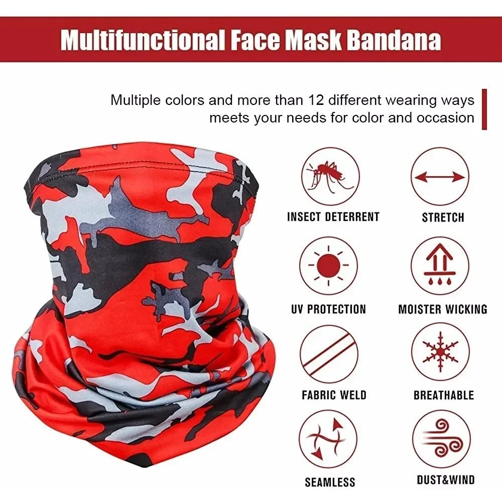 Maschera per protezione solare da esterno Copertura per il viso da ciclismo ad asciugatura rapida Sciarpa traspirante per escursionismo da pesca