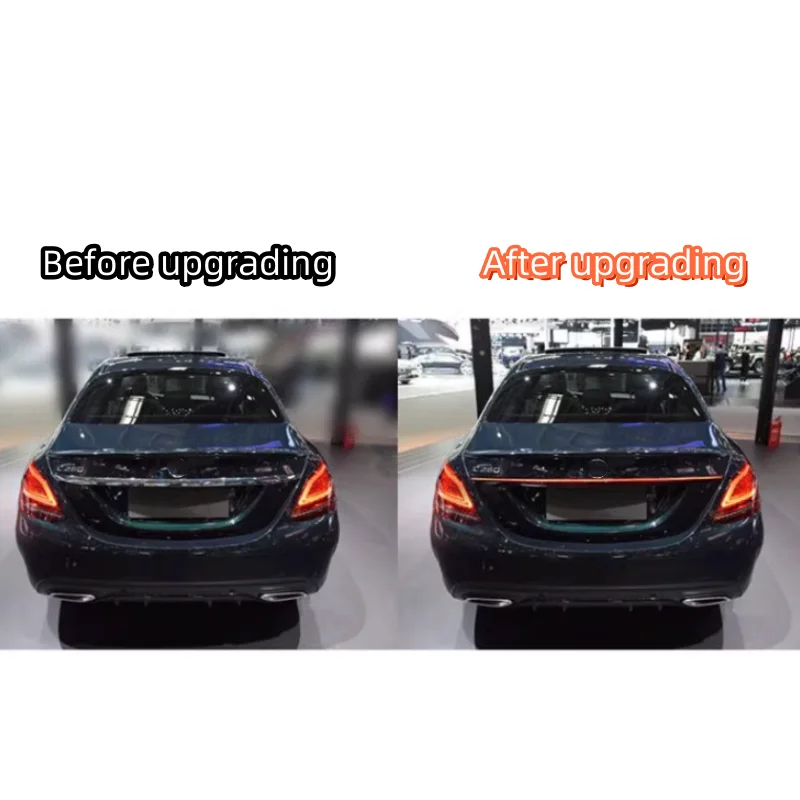 The through type tail lights are suitable for Mercedes Benz's new C/E/S class C200L E260L E300L S350 modified through type rear