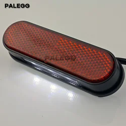 Universal Motorcycle Car Rear Reflector 3 LED Integrated License Plate Light Tail Red Reflector Safety Warning Panel