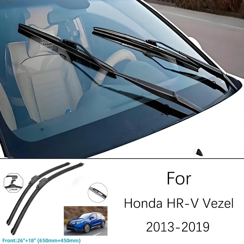 For Honda HR-V Vezel 2013-2019 2014 2015 2016 2017 Windscreen Windshield Wiper 26 18 Inches Rubber Front Wiper Blade Accessories