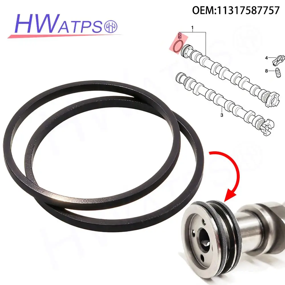 

For BMW E82 F22 E90 F32 E60 F01 G14 X/Z X1 Z4 MINI R55 R61 N12 N18 N51 S63 N74 Rectangring/Camshaft Seal Ring 11317587757