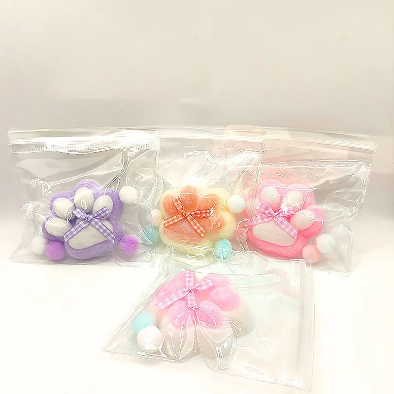 1PC Squeeze Cat Paw Toys Soft Relief Relax Toys Pinching Cat Paw Sticky Decompressing Toy Slow Rebound Squeeze Toy Random Style